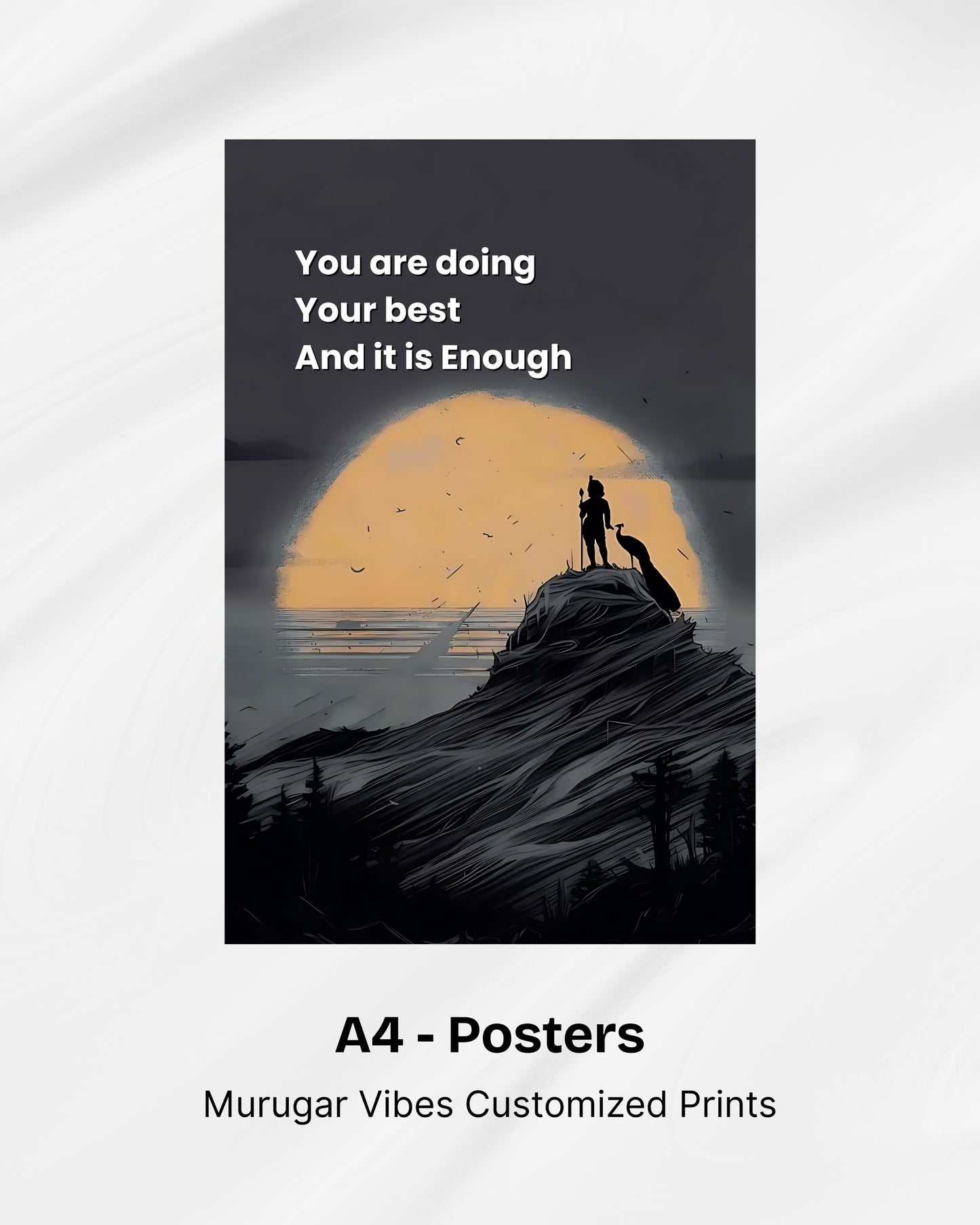 Murugar Vibes A4 Posters Combo – Set of 6 Divine Motivational Prints
