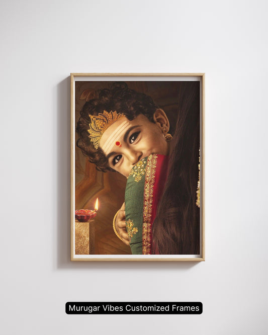 Murugar Vibes Customized Frame – Divine Baby Murugan Artwork