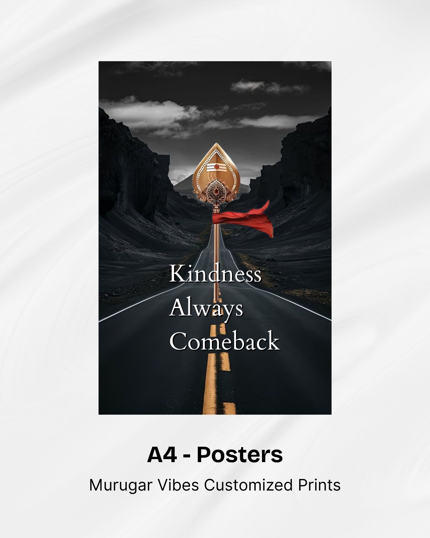 Murugar Vibes A4 Posters Combo – Set of 6 Divine Motivational Prints